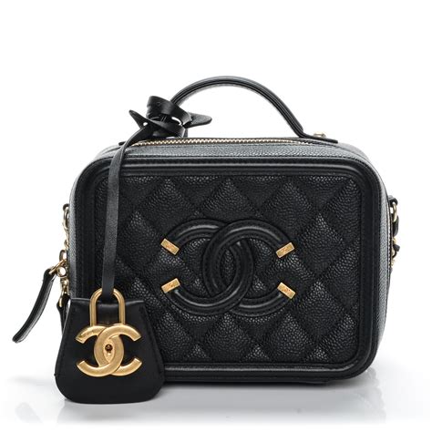 chanel black vanity|Chanel vanity case original.